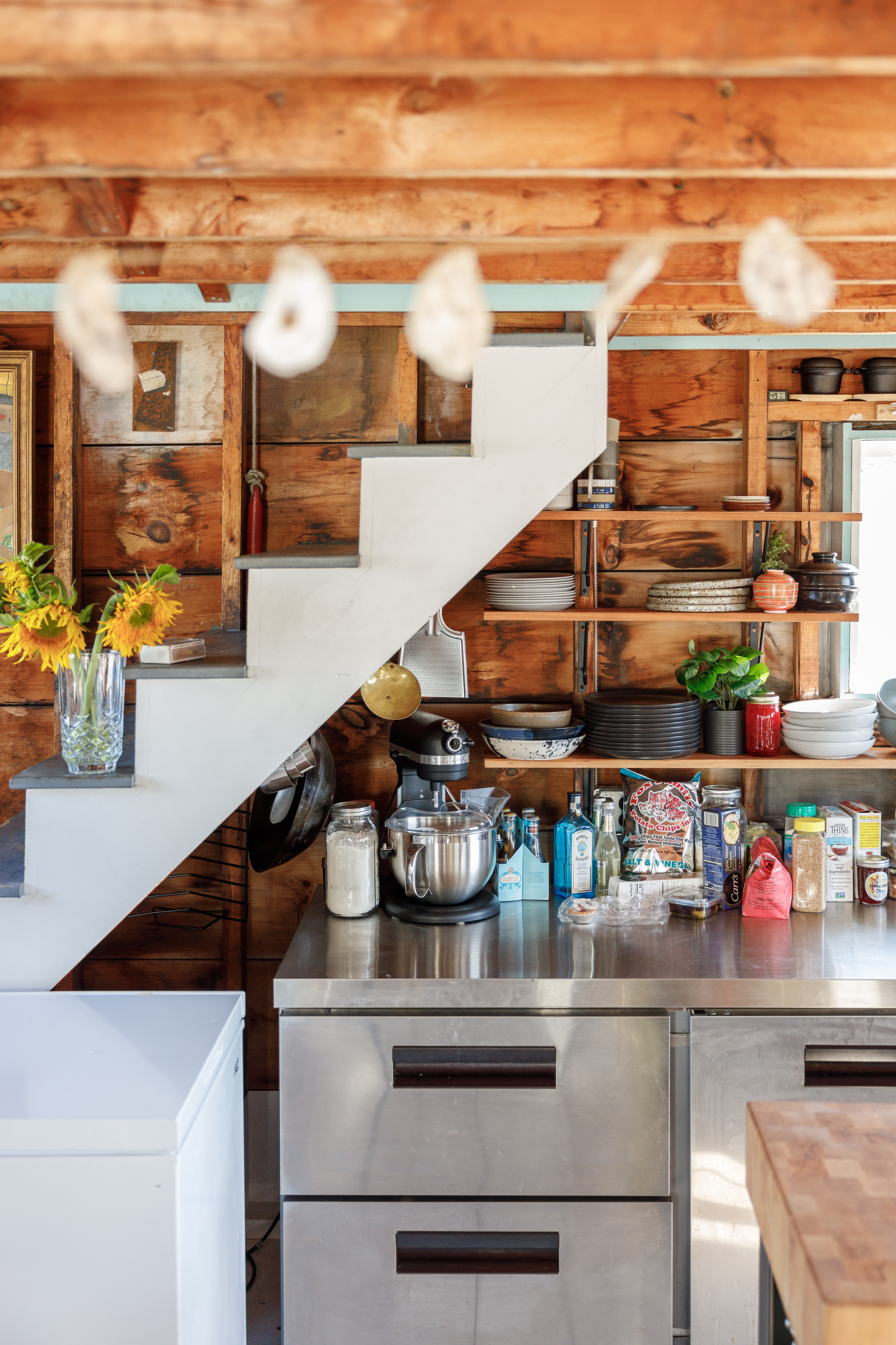 Lili and Blake's Summer Kitchen in Harpswell, ME, Photo by Tide to Pine