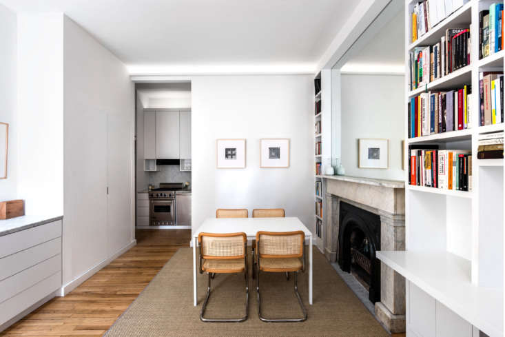 Up-and-coming architect Daisy Ames took a precise approach to space, lines, and light in this 400-square-foot apartment. The result is a thoughtful and efficient layout that makes the most of its footprint. See more in Small-Space Living: A 400-Square-Foot NYC Apartment with Thoughtful Storage. Photograph by Alan Tansey, courtesy of Studio Ames.